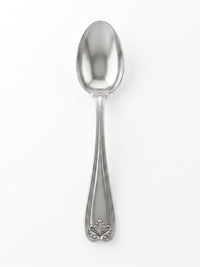 Antique Tiffany & Co Sterling Silver Shell & Thread Spoon Pat 1895 T Mark